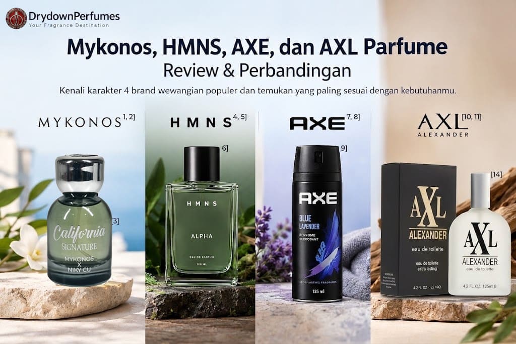 Mykonos, HMNS, AXE, dan AXL Parfume: Mengenal Karakter 4 Brand Wewangian Populer