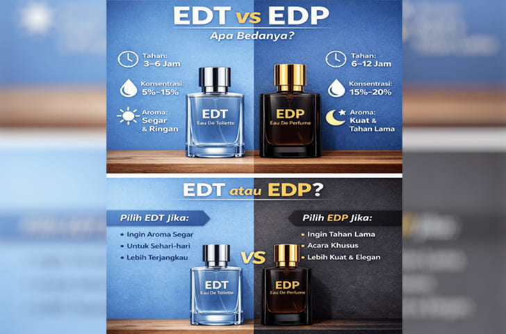 Perbedaan EDT dan EDP: Mana yang Lebih Tahan Lama dan Cocok untuk Kamu?