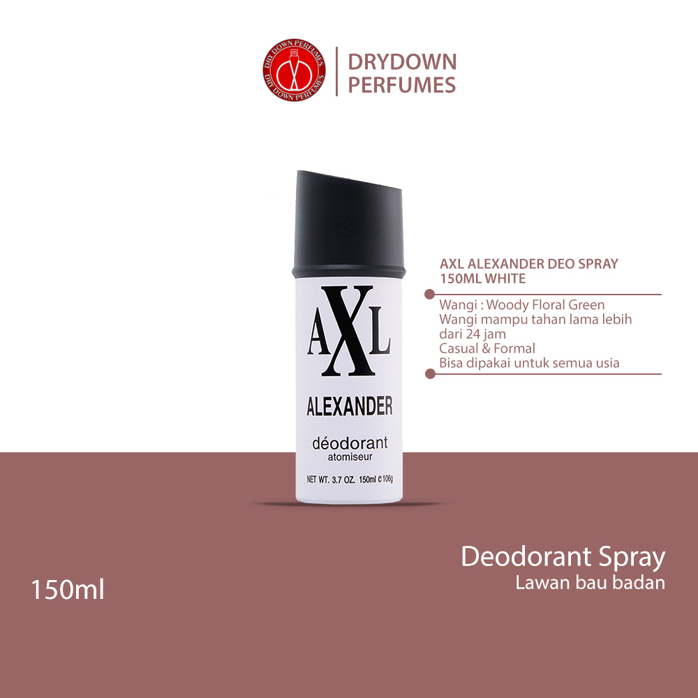AXL ALEXANDER DEODORANT SPRAY 150ML WHITE