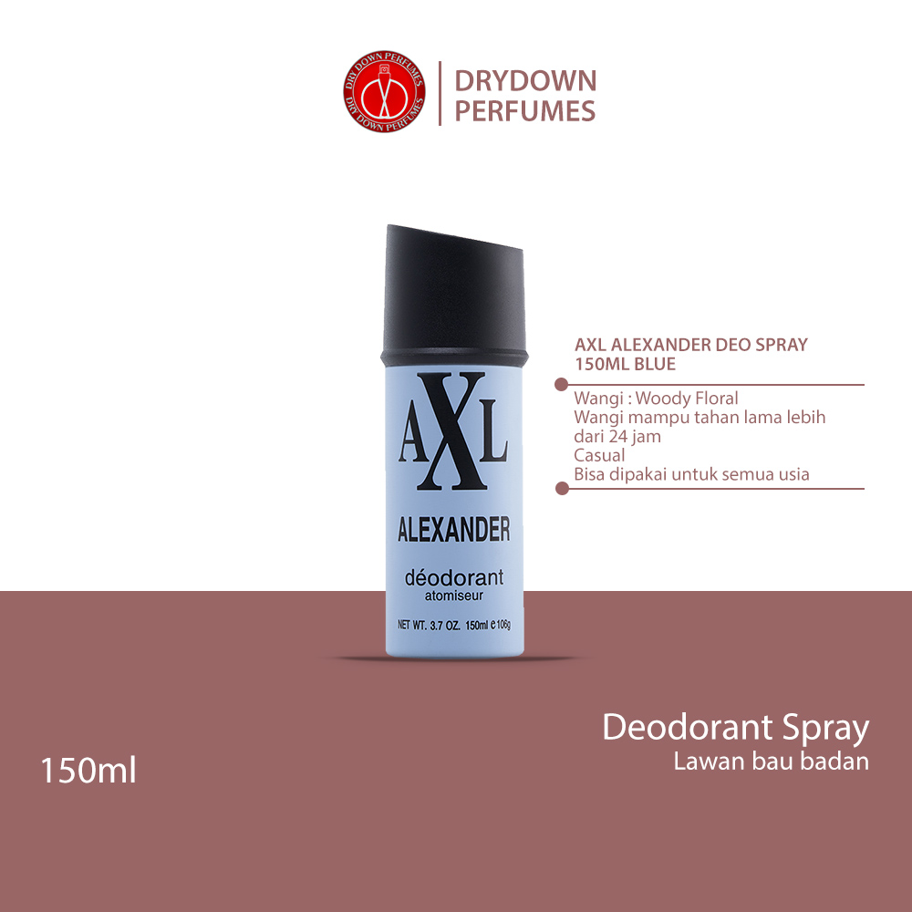 AXL ALEXANDER DEODORANT SPRAY 150ML BLUE