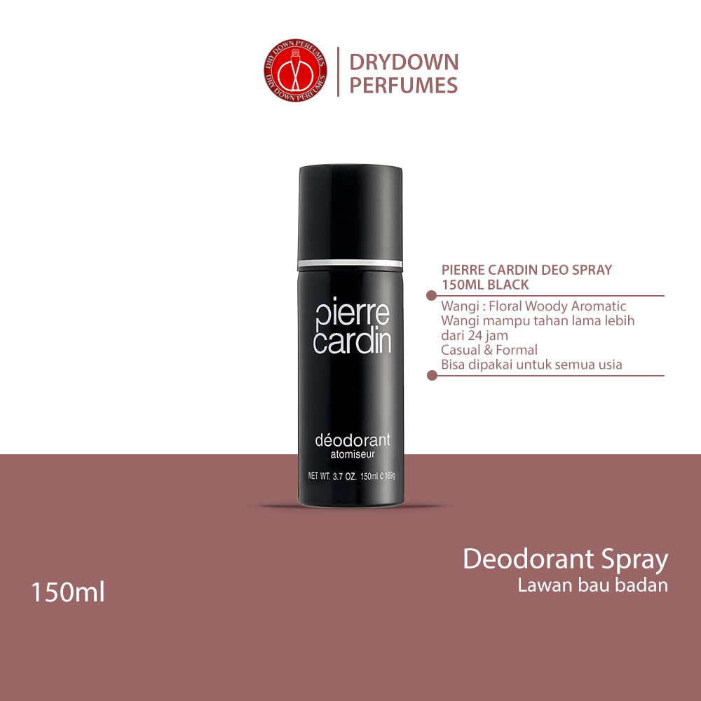PIERRE CARDIN DEODORANT SPRAY 150ML BLACK