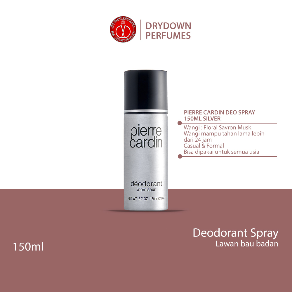 PIERRE CARDIN DEODORANT SPRAY 150ML SILVER