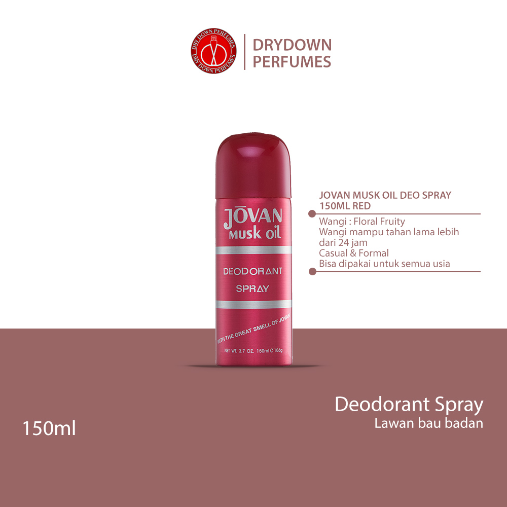 JOVAN DEODORANT SPRAY 150ML RED