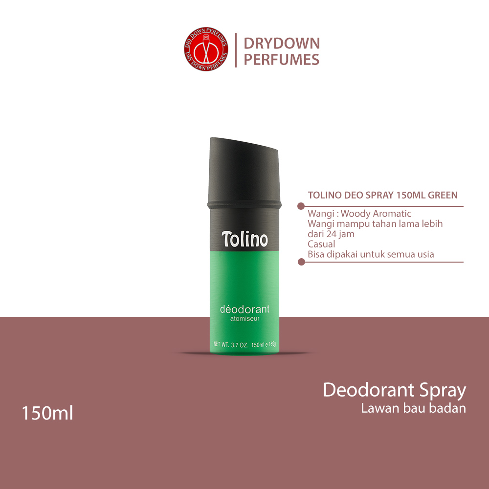 TOLINO DEODORANT SPRAY 150ML GREEN