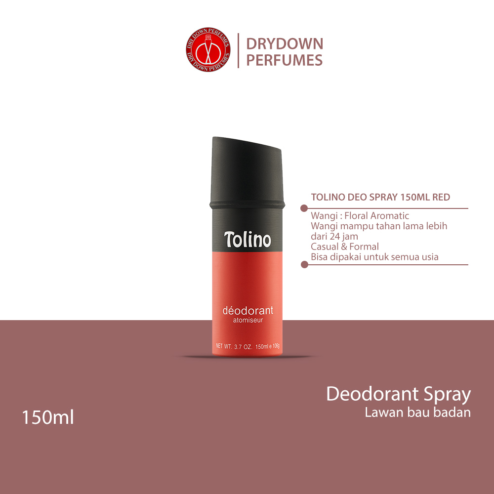 TOLINO DEODORANT SPRAY 150ML RED